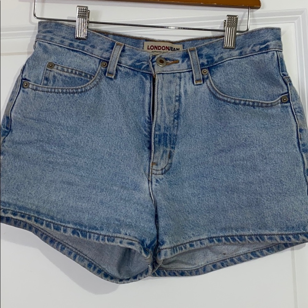 High waisted mom denim shorts